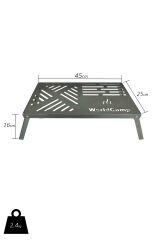 Katlanabilir Çelik Ateş Üstü Izgara Büyük Boy