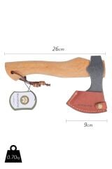 Yekpare Dövme Balta Küçük Boy