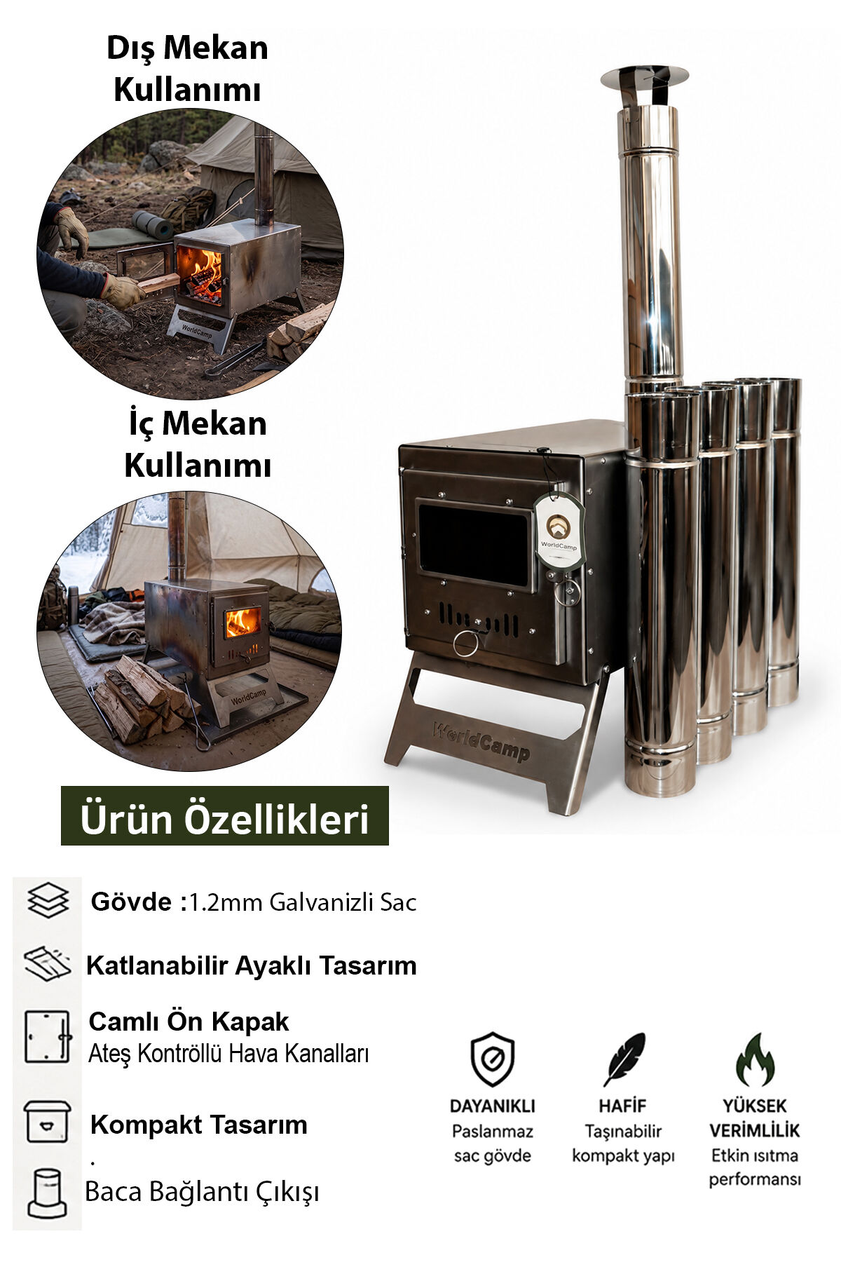 Ekonomik Çadır Sobası