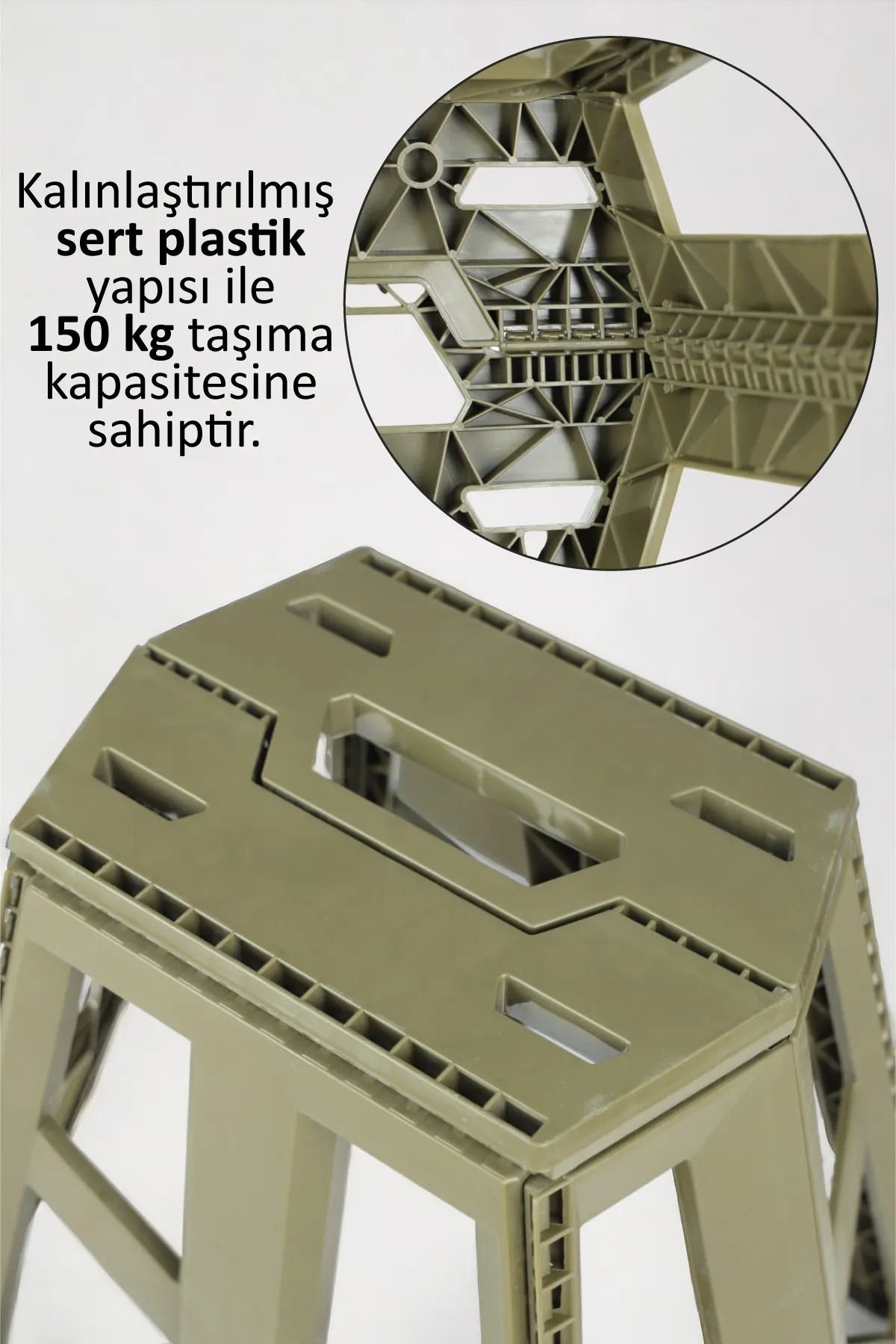 Katlanabilir Tank Tabure Taşınabilir Strong Kamp Balkon Balıkçı Taburesi Portatif Piknik Sandalyesi