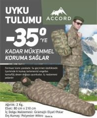 Accord Extreme -35 C Kamuflaj Uyku Tulumu