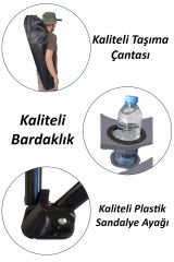 XXL Portatif Kamp Piknik Sandalyesi