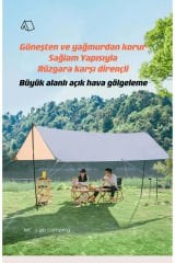 SHUFA Glamping 500*300CM Tarp Güneş ve Rüzgar Koruma Tentesi