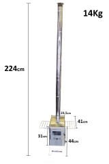 XXL Krom Kuzineli Çadır Sobası
