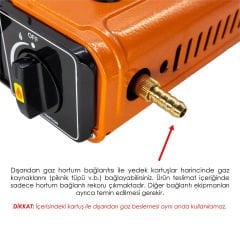 ROX Camping Portatif Kamp Ocağı Turuncu