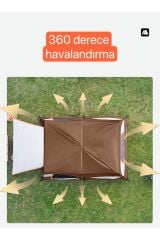 Büyük Uzay Açık Kamp Çadırları 8-10 Kişi Çift Kat 1 Oda 1 Oturma Odası Kamp Çadırı 330*210*185 Cm