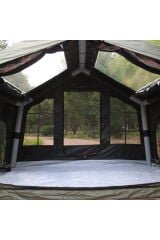 Galaksi Serisi | 8 m² Şişme Kamp Çadırı – 4 Mevsim – Geniş & Şeffaf Tavanlı – 315x250x220 cm