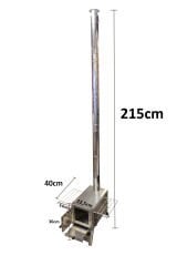 Krom Lüks Çadır Sobası