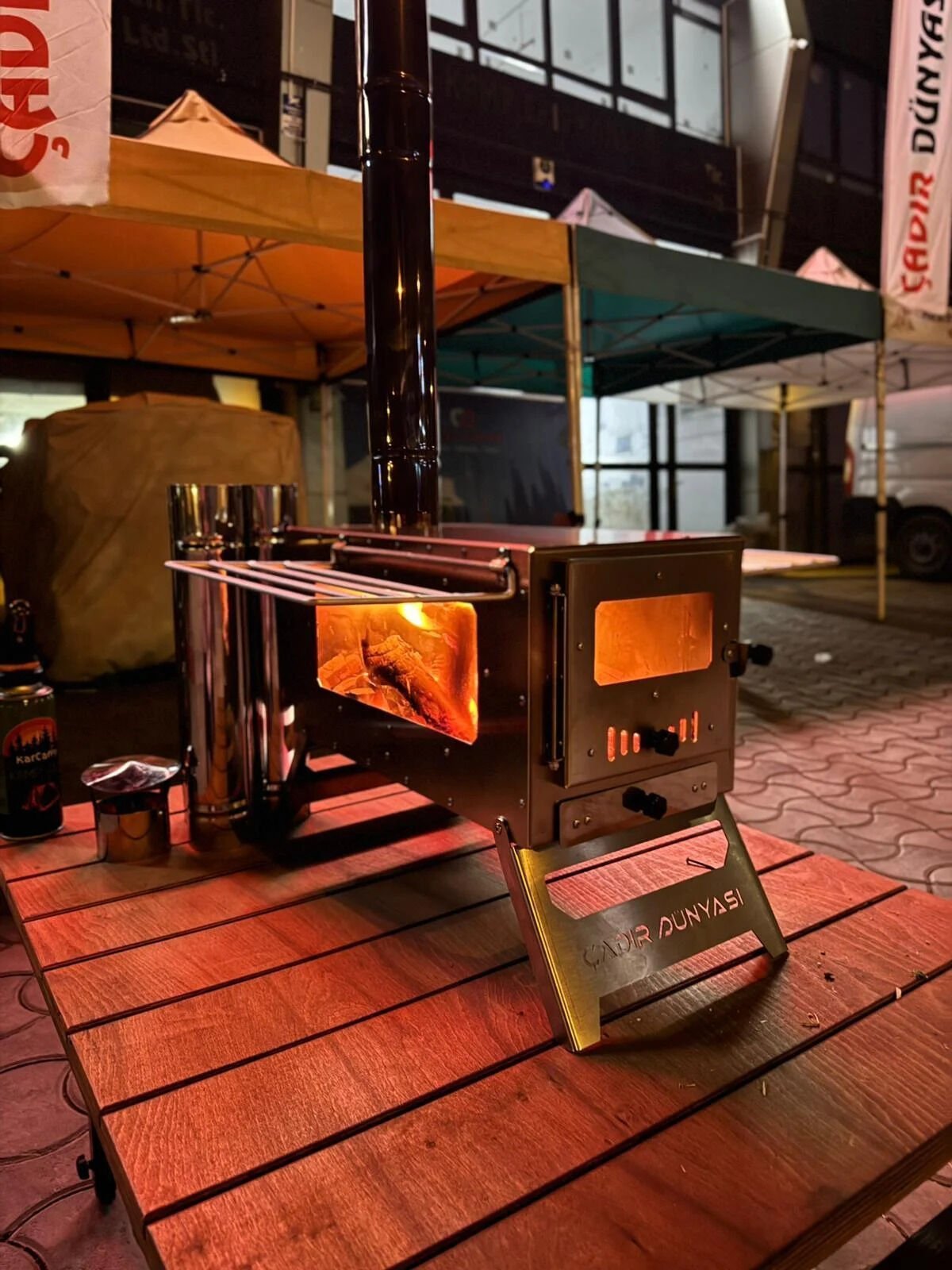 Çadır Dünyası Krom Lüks Çadır Sobası