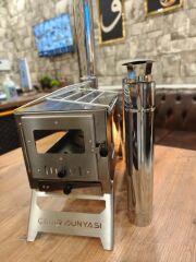 Krom Lüks Çadır Sobası