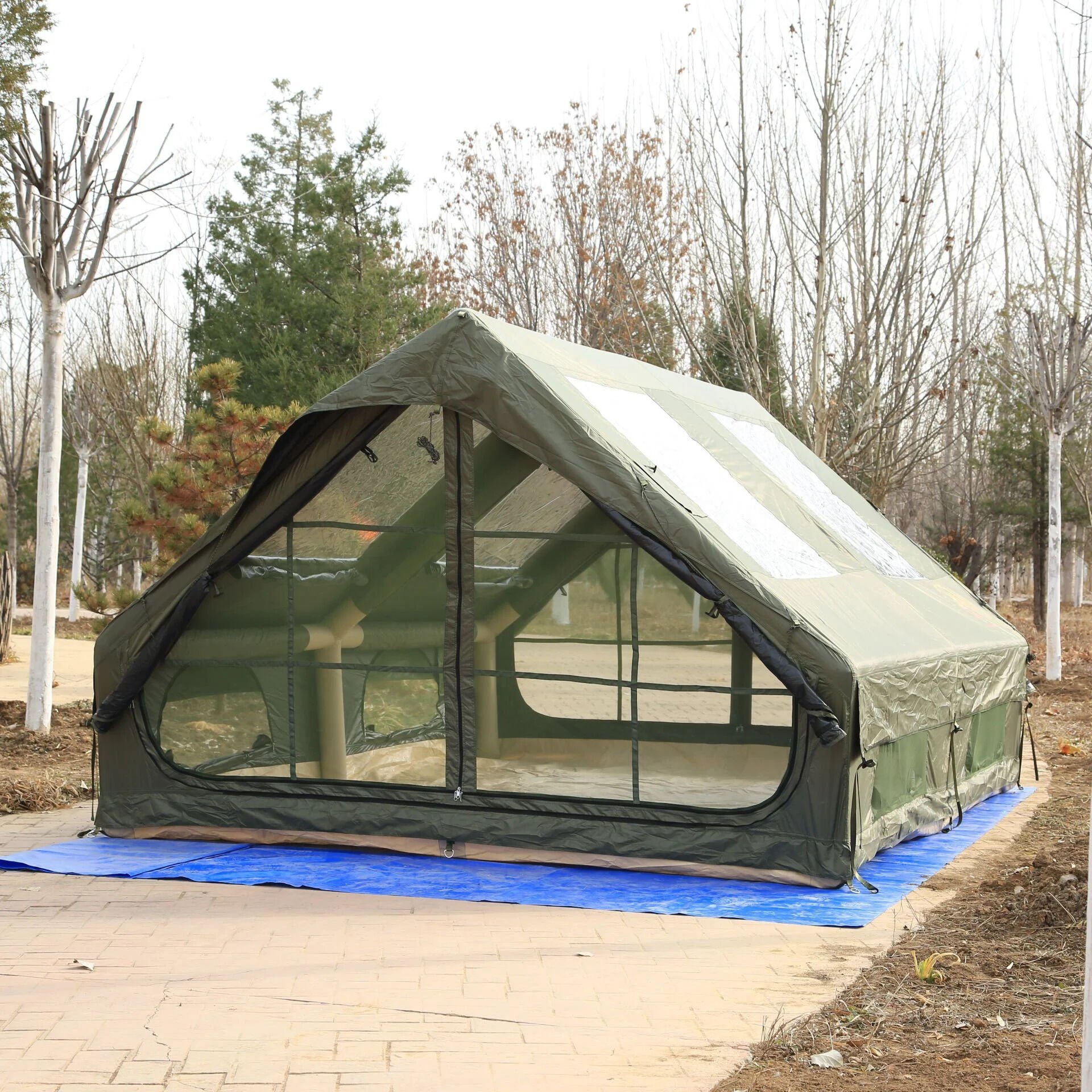 SHUFA GLAMPING Family Şişme Kamp Çadırı 300*400*200 CM YEŞİL