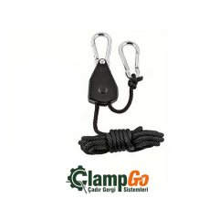 Kamp Çadırı, Yan Tente, Tarp İpi ve Gergisi – Ayarlanabilir Döner Kilitlemeli Sistem – 1 adet