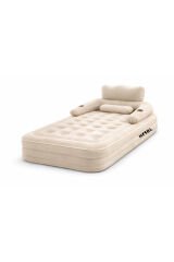 Tek Kişilik Kendi Kendine Şişen Otomatik Şişme Yatak Çıkarılabilir Başlıklı Kamp ve Misafir Yatağı