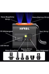 Şarjlı Dijital Şişirme Pompası 22PSI (1.5 BAR)-(Şişme Çadır/Paddle Board/Şişme Yatak vb. uygundur.)