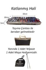 Krom Katlanır Mangal Büyük Boy