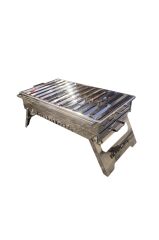 Krom Katlanır Mangal Orta Boy