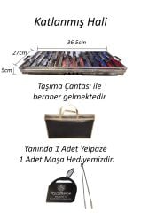 Krom Katlanır Mangal Orta Boy
