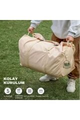 12 Kişilik 4 Mevsim Su Geçirmez Çift Pencereli Şişme Kamp Çadırı 400x300x210 Cm 12 Mt 420d