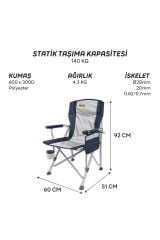 Huxley Trail Katlanır Sandalye-LACİVERT-GRİ
