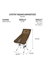 Waylay Katlanır Sandalye-KAHVERENGİ