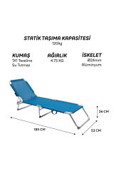Neon Katlanır Şezlong