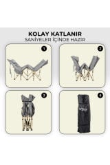 Katlanır Kamp Yatağı - Kampet - Haven - Taşıma Çantalı (185x70cm)