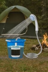 Portatif Şarjlı Kamp Bahçe Outdoor Duş Başlıklı Seyyar Duş Seti 150 Cm